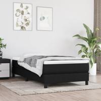 Pocketveringmatras 120x190x20 cm stof zwart