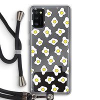 Spiegeleitjes: Samsung Galaxy A41 Transparant Hoesje met koord