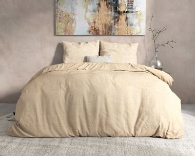 Dreamhouse - Leo Dekbedovertrek Flanel - Nude - 200 x 220 Dreamhouse - Leo Dekbedovertrek Flanel - Nude - 200 x 220