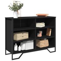 Dressoir 101x35,5x74,5 cm bewerkt hout zwart