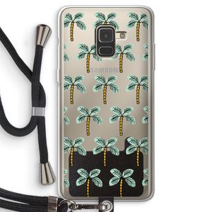 Paradise: Samsung Galaxy A8 (2018) Transparant Hoesje met koord