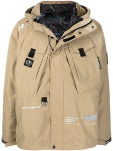 AAPE BY *A BATHING APE® veste réversible à design matelassé - Marron