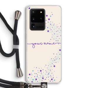 Sterren: Samsung Galaxy S20 Ultra Transparant Hoesje met koord