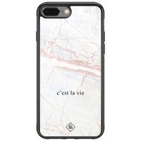 iPhone 8 Plus/7 Plus glazen hardcase - C'est la vie