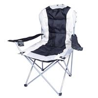 Gerimport camping klapstoel Madrid - Zwart/Wit - L90 x B56 x H105 cm Gerimport camping klapstoel Madrid - Zwart/Wit - L90 x B56 x H105 cm