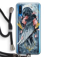 Golden Raven: Samsung Galaxy A50 Transparant Hoesje met koord
