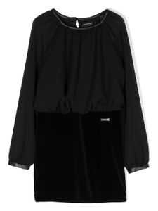 Monnalisa robe sans manches à empiècements - Noir