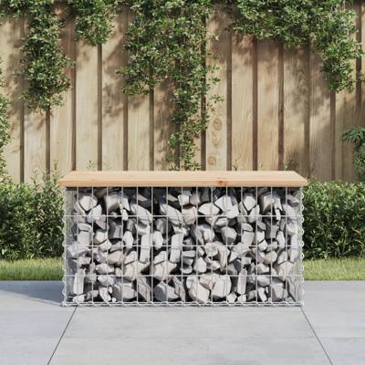 Tuinbank Schanskorfontwerp 83x44x42 cm massief grenenhout