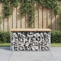 Tuinbank Schanskorfontwerp 83x44x42 cm massief grenenhout - thumbnail