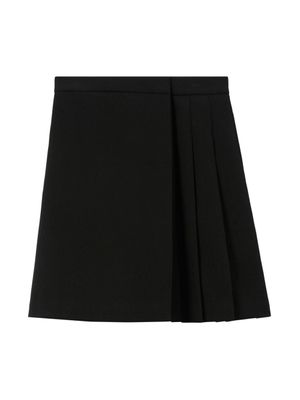Burberry Kids jupe mi-longue plissée - Noir