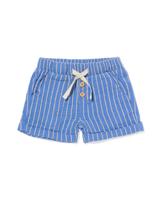 HEMA Baby Korte Broek Strepen Blauw (blauw)