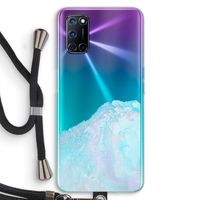 Fantasie pastel: Oppo A92 Transparant Hoesje met koord