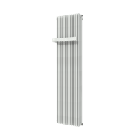 Vipera Corrason dubbele badkamerradiator 50 x 180 cm centrale verwarming mat wit zij- en middenaansluiting 2.857W