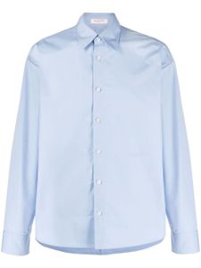 Valentino Garavani chemise en coton à manches longues - Bleu