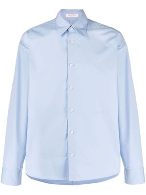 Valentino Garavani chemise à broderies - Bleu