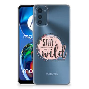 Motorola Moto E32/E32s Telefoonhoesje met Naam Boho Stay Wild