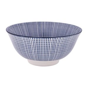 Schaaltje blue print - stripes - ⌀15 cm