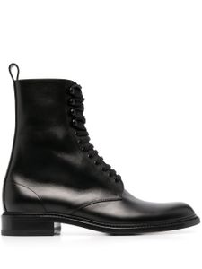 Saint Laurent bottines en cuir à lacets 35 mm - Noir