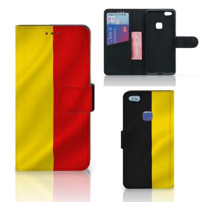 Huawei P10 Lite | Bookstyle Case | Belgische Vlag | Portemonnee hoesje