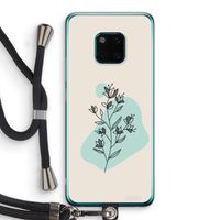 Violets are blue: Huawei Mate 20 Pro Transparant Hoesje met koord