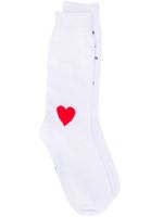 DUOltd chaussettes à imprimé graphique - Blanc