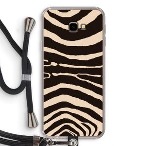 Arizona Zebra: Samsung Galaxy J4 Plus Transparant Hoesje met koord