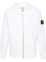 Stone Island hoodie zippé à patch Compass - Tons neutres - thumbnail