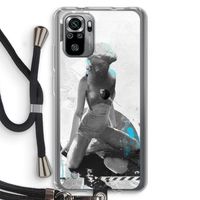 I will not feel a thing: Xiaomi Redmi Note 10S Transparant Hoesje met koord