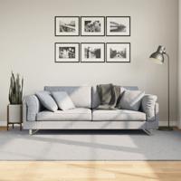VidaXL Vloerkleed huarte laagpolig zacht wasbaar 160x230 cm grijs