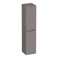 Brauer Joy - Wavy - Hoge Kast - 160 cm - 2 Deuren - Greeploos - Links of Rechtsdraaiend - Mat Taupe