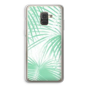 Palmbladeren: Samsung Galaxy A8 (2018) Transparant Hoesje