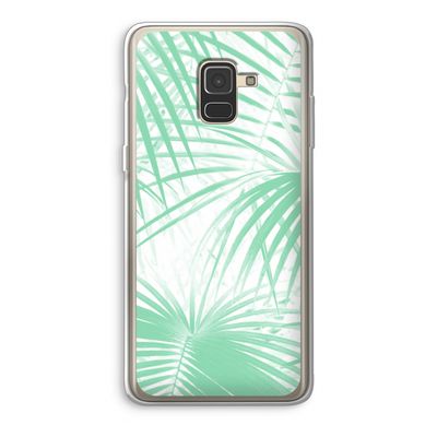 Palmbladeren: Samsung Galaxy A8 (2018) Transparant Hoesje