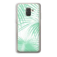 Palmbladeren: Samsung Galaxy A8 (2018) Transparant Hoesje