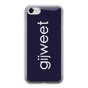 Gijweet: iPhone 8 Transparant Hoesje