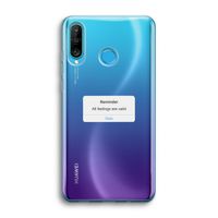 Reminder: Huawei P30 Lite Transparant Hoesje Reminder: Huawei P30 Lite Transparant Hoesje