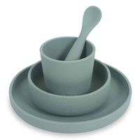 Jollein kinderserviesset Siliconen Ash green Maat