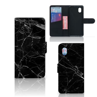 Alcatel 1B (2020) | Bookcase | Marmer Zwart - Origineel Cadeau Vader