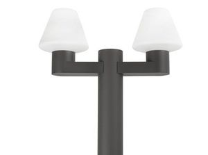 Lantaarnpaal met tweetal Mistu lampen aluminium 74435-74428 ESR