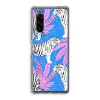 Tijger: Sony Xperia 5 Transparant Hoesje