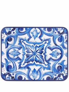 Dolce & Gabbana plateau en bois - Bleu