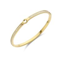 Melano Vivid Hinged CZ Armband Goud | Maat L
