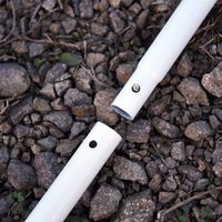 Steunpaal tentstok 3 st. Metalen telescooppaal voor zeildoek, elk 1 m