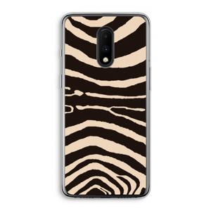 Arizona Zebra: OnePlus 7 Transparant Hoesje
