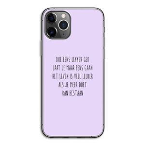 Gek: iPhone 11 Pro Transparant Hoesje