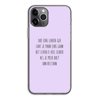 Gek: iPhone 11 Pro Transparant Hoesje