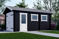 Garage 3352 Interflex 330x520 cm - Gecoat- Zadeldak- Hout- Interflex
