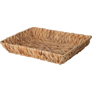 H&amp;S Collection Broodmand - gevlochten riet - naturel - 33 x 25 x 6 cm   -