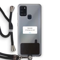 Reminder: Samsung Galaxy A21s Transparant Hoesje met koord