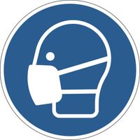 Durable vloersticker - Gebruik van een masker verplicht - 43 cm - thumbnail