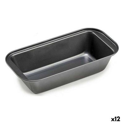 Vierkante mal Kinvara CK80899 CK80899 Donker grijs Metaal Koolstofstaal 25 x 6,2 x 13 cm 13 x 6,2 x 25,3 cm (12 Stuks)